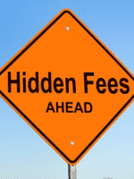 Hidden Fees Ahead warning sign